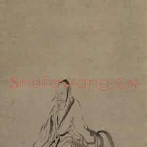 宋代 牧溪《杜子美图》国画人物工笔作品图片鉴赏