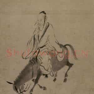 宋代 牧溪《杜子美图》国画人物工笔作品图片鉴赏