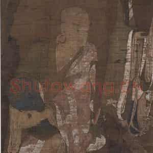 宋代《罗汉图(一)》国画人物工笔作品图片鉴赏