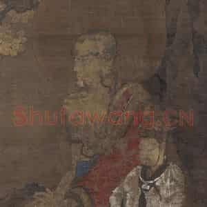 宋代《罗汉图(二)》国画人物工笔作品图片鉴赏