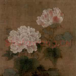 宋代 李迪《红白芙蓉图》国画花鸟工笔作品图片鉴赏
