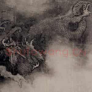 宋代 陈容《五龙图》国画山水工笔作品图片鉴赏