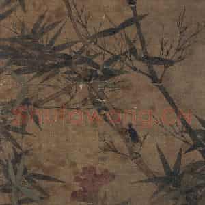宋代 赵昌《竹虫图》国画花鸟工笔作品图片鉴赏