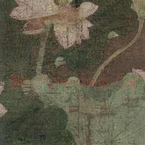 宋代《莲池水禽图》国画花鸟工笔作品图片鉴赏