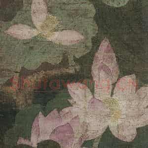 宋代《莲池水禽图》国画花鸟工笔作品图片鉴赏