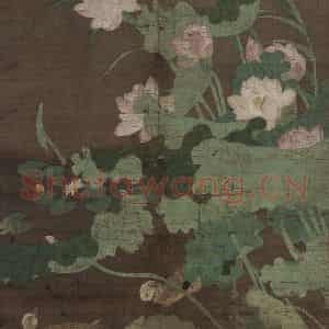 宋代《莲池水禽图》国画花鸟工笔作品图片鉴赏