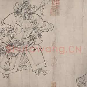 宋代《送子天王图》国画人物作品图片鉴赏