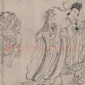 宋代《送子天王图》国画人物作品图片鉴赏