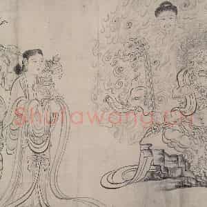 宋代《送子天王图》国画人物作品图片鉴赏