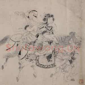 金代 宫素然《明妃出塞图》国画人物作品图片鉴赏