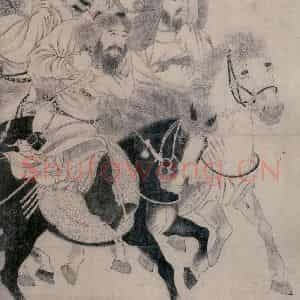 金代 宫素然《明妃出塞图》国画人物作品图片鉴赏