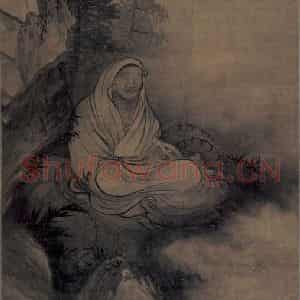 宋代 牧溪《罗汉图》国画人物作品图片鉴赏