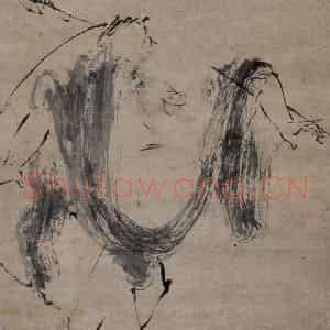 宋代 梁楷（传）《布袋和尚图》国画人物作品图片鉴赏