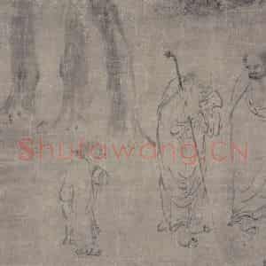 宋代 牧溪（传）《罗汉图》国画人物作品图片鉴赏