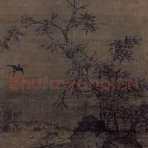 宋代 马远《竹燕图》国画花鸟作品图片鉴赏