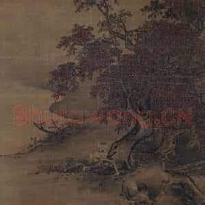 宋代 阎次平(传)《秋野牧牛图》国画综合作品图片鉴赏