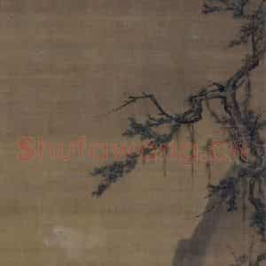 宋代 赵佶（传）《秋景山水图》国画山水作品图片鉴赏