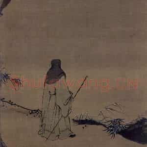 宋代 赵佶(传)《冬景山水图》国画山水作品图片鉴赏