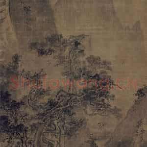 宋代 李唐（传）《山水图(一)》国画山水作品图片鉴赏