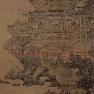 宋代 郭忠恕(传)《明皇避暑宫图》国画综合作品图片鉴赏