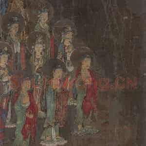 宋代《阿弥陀净土图》国画人物作品图片鉴赏