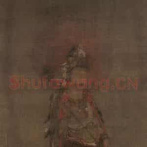 宋代 普悦《大势至菩萨图》国画人物作品图片鉴赏