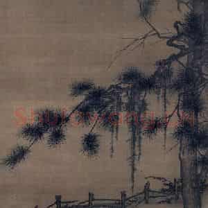 宋代 马公显《药山李翱问答图》国画人物作品图片鉴赏