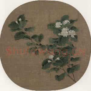 宋代 赵昌（传）《茉莉花图》国画花鸟作品图片鉴赏