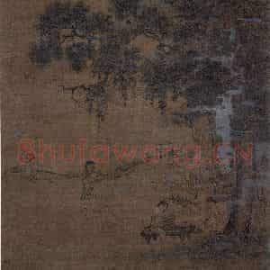 宋代 苏汉臣(传)《罗汉图(一)》国画人物作品图片鉴赏