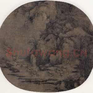 宋代《雪中行旅图》国画山水作品图片鉴赏