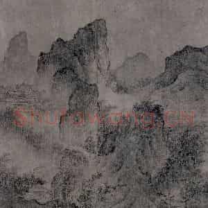 宋代 燕文贵《江山楼观图》国画山水作品图片鉴赏