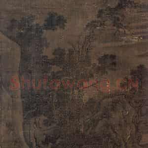 宋代《秋江渔艇图》国画山水作品图片鉴赏