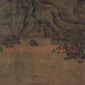 宋代《秋江渔艇图》国画山水作品图片鉴赏