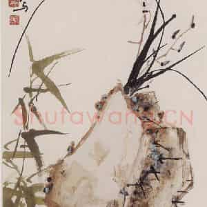 1992年 彭友善《清幽图》国画花鸟作品图片鉴赏