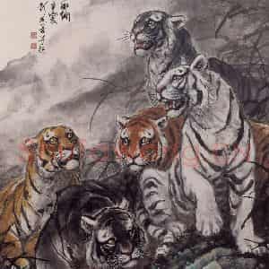 1993年 彭友善《无异图》国画综合作品图片鉴赏