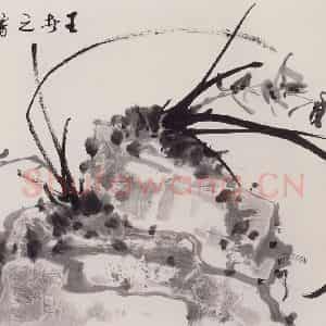 1996年 彭友善《王者之香》国画花鸟作品图片鉴赏