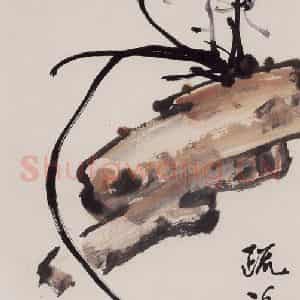 1996年 彭友善《疏雅》国画花鸟作品图片鉴赏