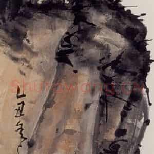 1985年 彭友善《鹰》国画花鸟作品图片鉴赏