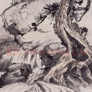 1988年 彭友善《山水》国画山水作品图片鉴赏