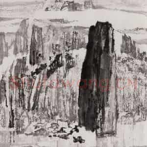 2000年 童中焘《仙都云峰》国画山水作品图片鉴赏