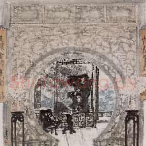 1993年 童中焘《荷花世界梦俱香》国画山水作品图片鉴赏