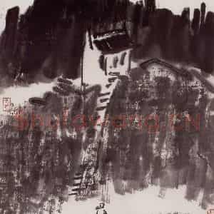 1994年 曾宓《登高图》国画山水作品图片鉴赏