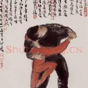 1998年 曾宓《爱之歌》国画人物作品图片鉴赏