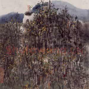 1998年 曾宓《牧归》国画综合作品图片鉴赏