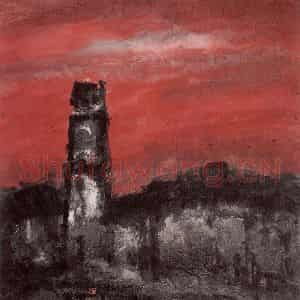 1999年 曾宓《夕阳似火》国画综合作品图片鉴赏