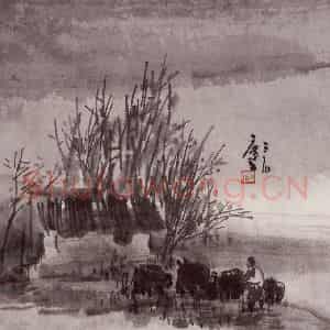 1999年 曾宓《山水册页》国画山水作品图片鉴赏