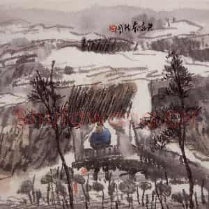 1999年 曾宓《山水册页》国画山水作品图片鉴赏