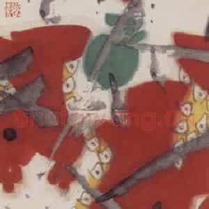 2005-2006年 张桂铭《蔬果四条屏》国画花鸟作品图片鉴赏
