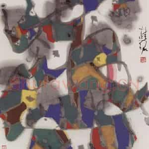2006年 张桂铭《跃》国画综合作品图片鉴赏