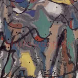 1995年 张桂铭《山峦》国画山水作品图片鉴赏